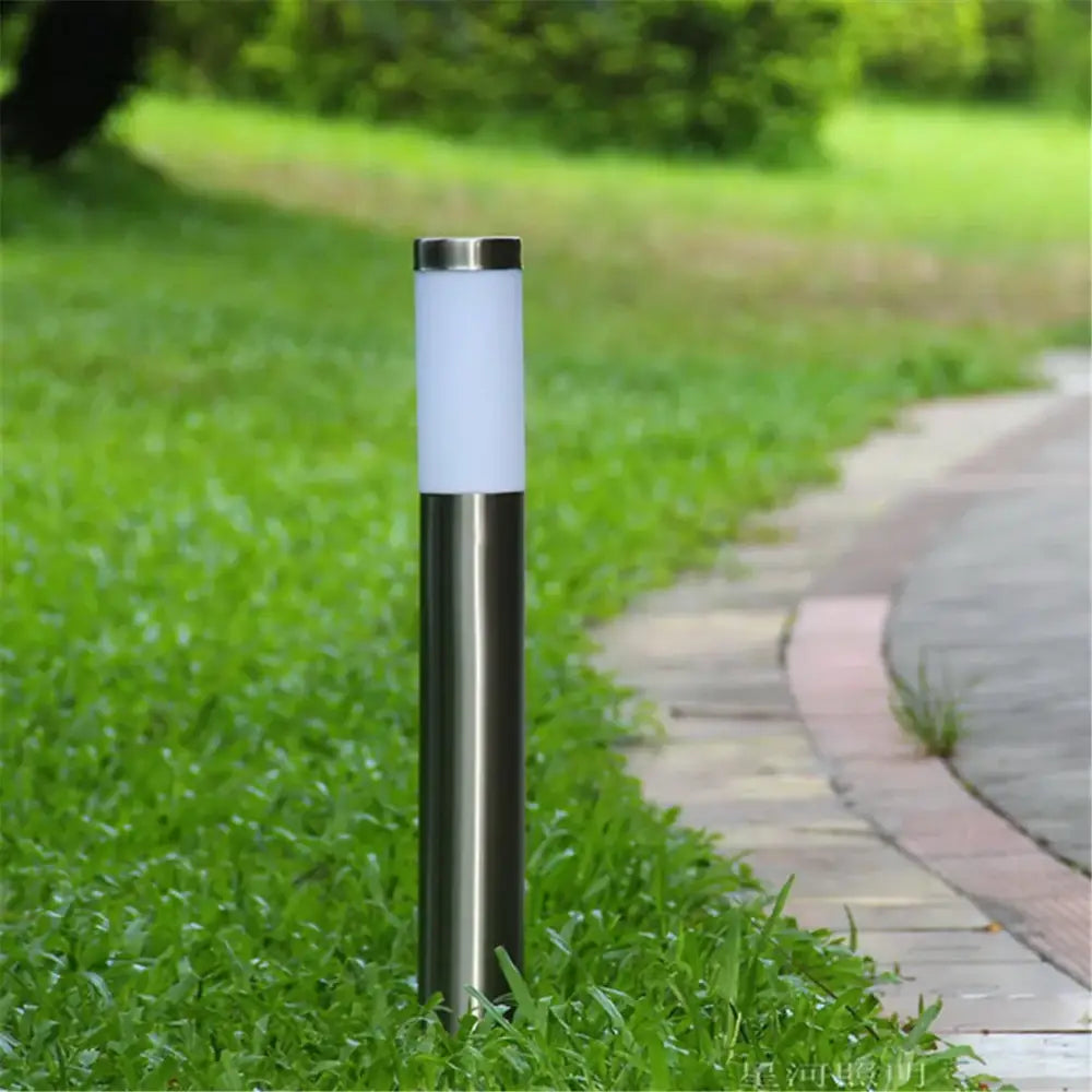 DecorBites™ Black Silver Landscape Bollard Path Light for Garden Decoration