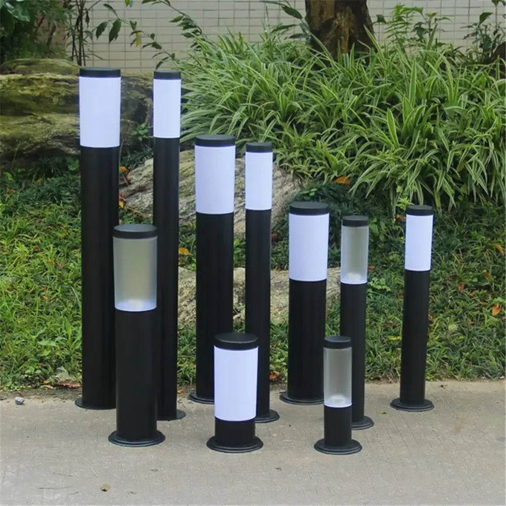 DecorBites™ Black Silver Landscape Bollard Path Light for Garden Decoration