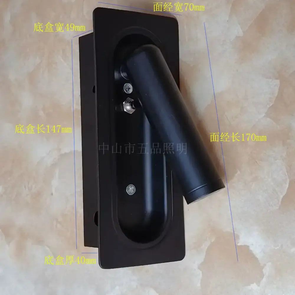 DecorBites™ Adjustable Bedside LED Wall Lamp for Modern Hotel Guest Rooms