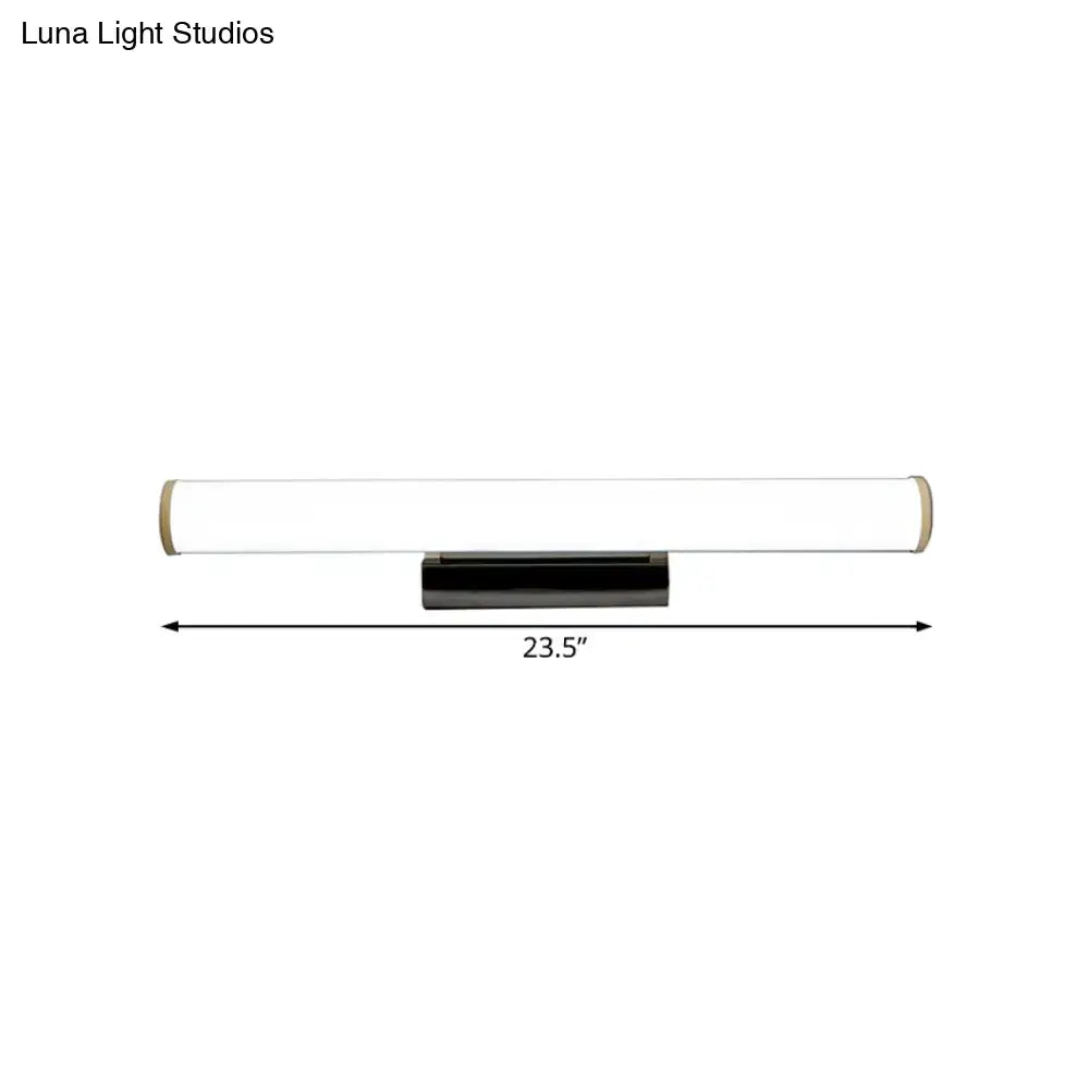DecorBites™ Modern LED Vanity Mirror Light with Chrome Sconce - Warm/White Light, 16"/23.5" W