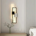 Modern black & white led wall lamp – minimalist bedroom sconce