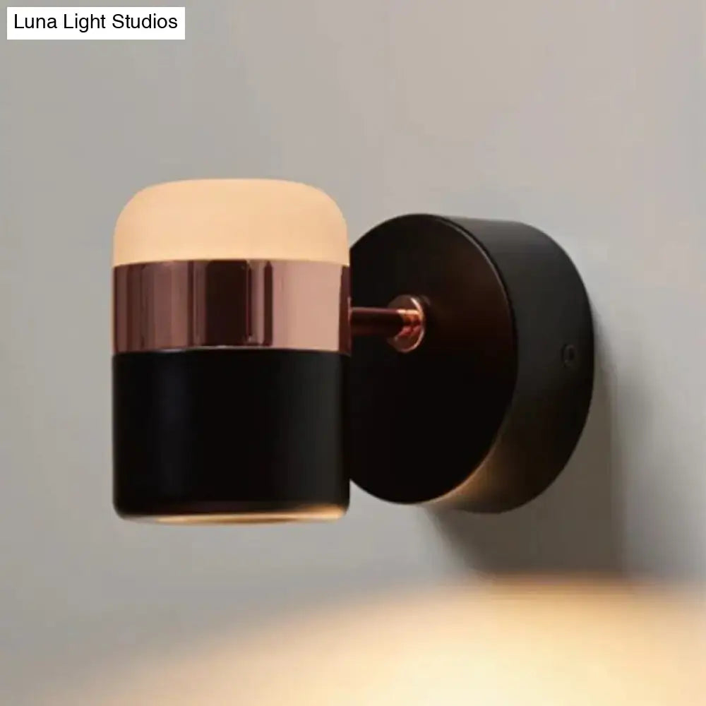 DecorBites™ Modern LED Rotatable Wall Sconce Light for Bedroom - Black/White