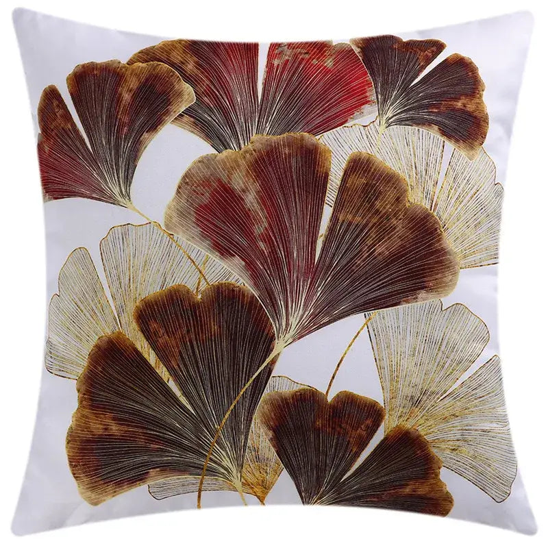 DecorBites™ Blue Floral Cushion Cover 45x45cm for Modern Home Decor & Office Sofa