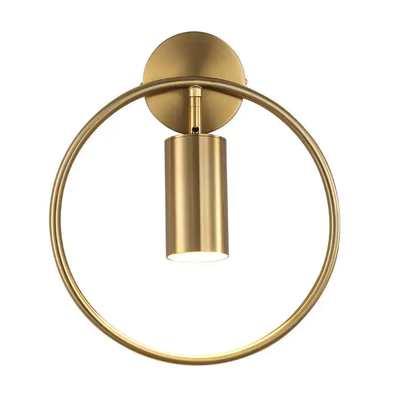 Modern brass gold adjustable led wall sconce for corridor