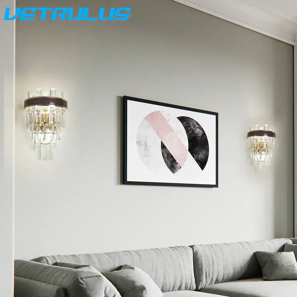 DecorBites™ Crystal LED Wall Light Modern Elegant Design for Living Room & Bedroom