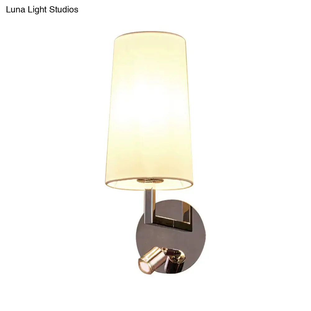 Modern brushed nickel wall sconce bedroom e26 e27 direct wired electric