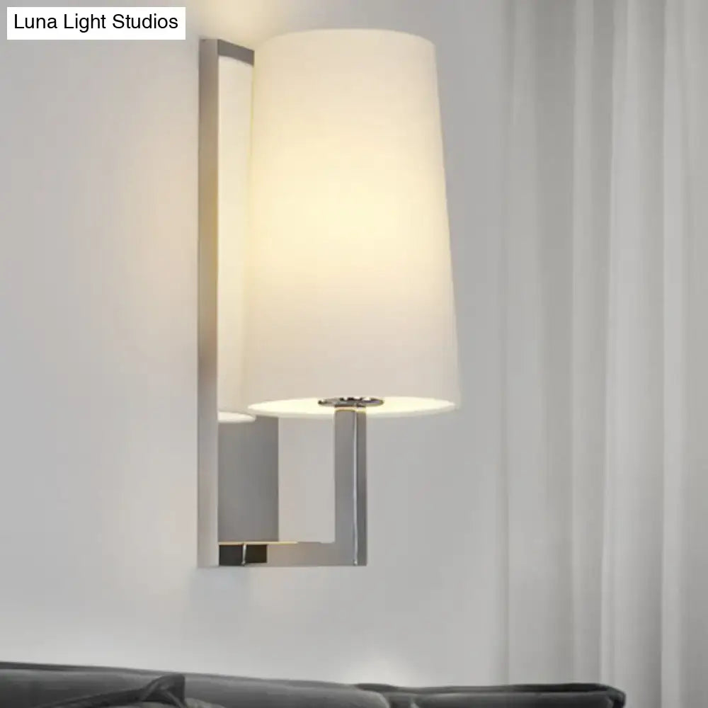 Modern brushed nickel wall sconce bedroom e26 e27 direct wired electric