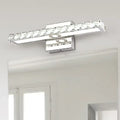 Modern chrome clear crystal led wall light bathroom sconce