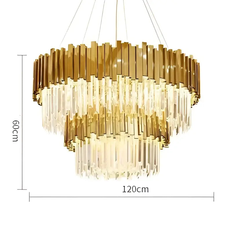 Modern chrome crystal oval led chandelier dining room light