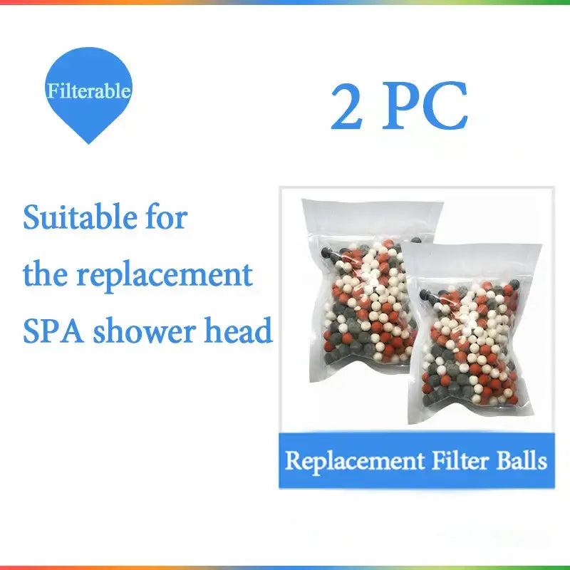 DecorBites™ 3-Function High Pressure Anion Filter Shower Head with Stop Button
