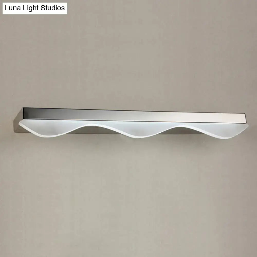 Modern chrome stainless steel led vanity light bathroom wall sconce