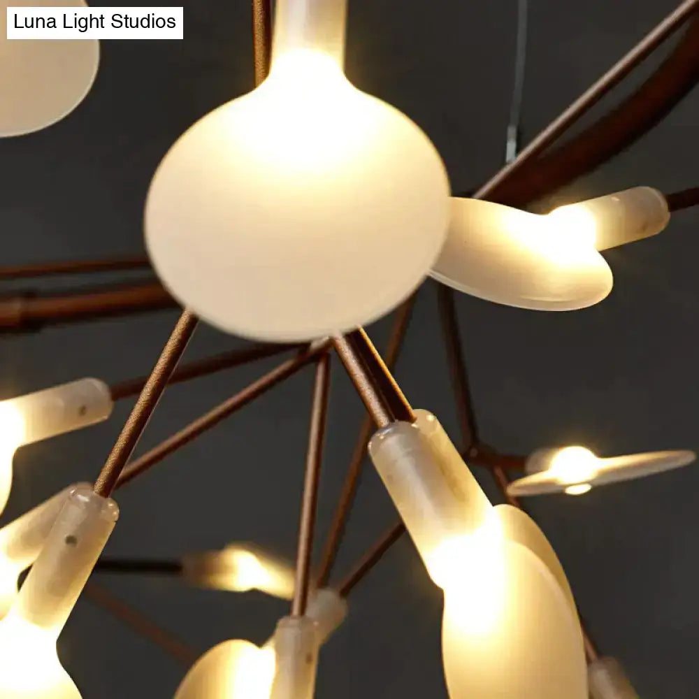 DecorBites™ Modern LED Lamp Firefly Tree Branch Leaf Pendant Light Round Flower Suspension Lamps
