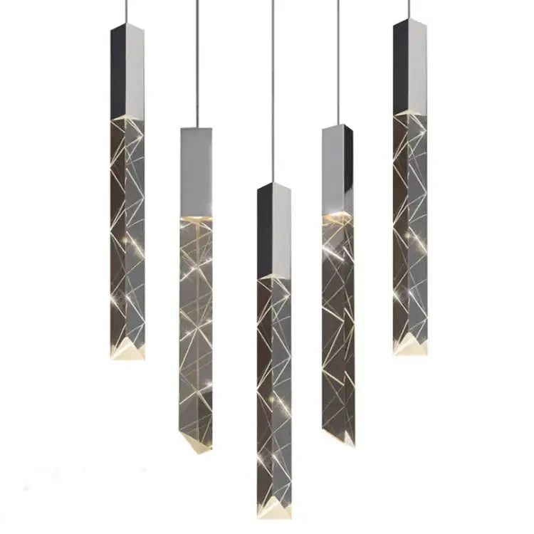 DecorBites™ Crystal Glass LED Pendant Light: Modern Nordic Restaurant Hallway Lighting