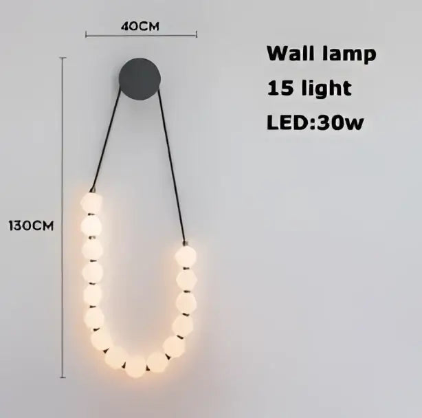 DecorBites™ Glass Gold Pendant Light for Living Room Luxury Bubble Necklace