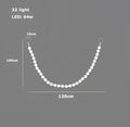 DecorBites™ Glass Gold Pendant Light for Living Room Luxury Bubble Necklace