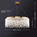 DecorBites™ Crystal Chandelier: Modern Nordic LED Pendant Lighting Fixture for Luxe Home Decor