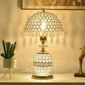 Modern gold crystal table lamp bedroom dimmer remote control