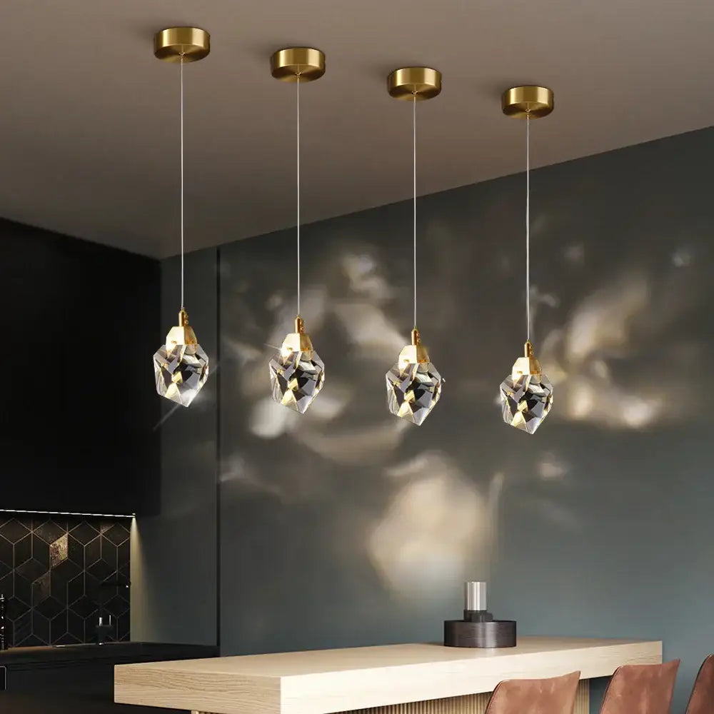 DecorBites™ Diamond Crystal LED Ceiling Chandelier for Home Decor