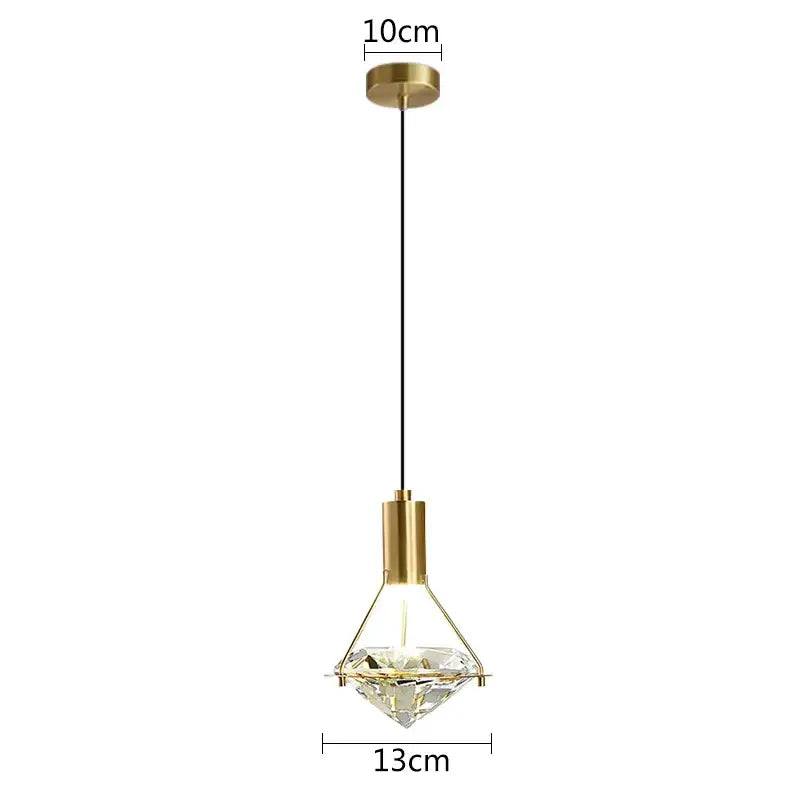 DecorBites™ Diamond Crystal Wall Lamp for Bedroom Living Room Staircase Indoor Lighting