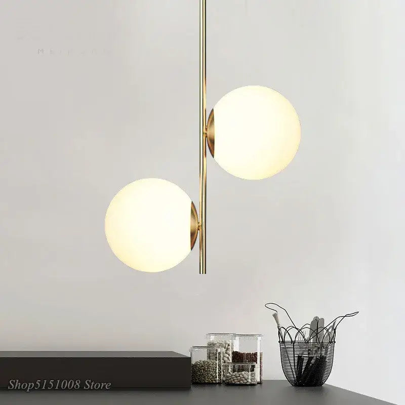 DecorBites™ Glass Ball LED Pendant Light for Modern Living Spaces