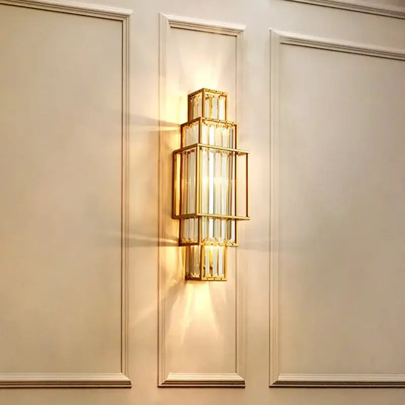 DecorBites™ Glass Crystal Wall Lamp Modern Minimalist Luxury Indoor Lighting