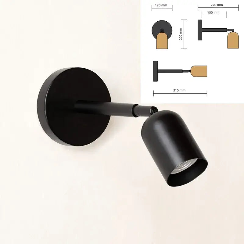 Modern matte adjustable gu10 led wall sconce for bedroom