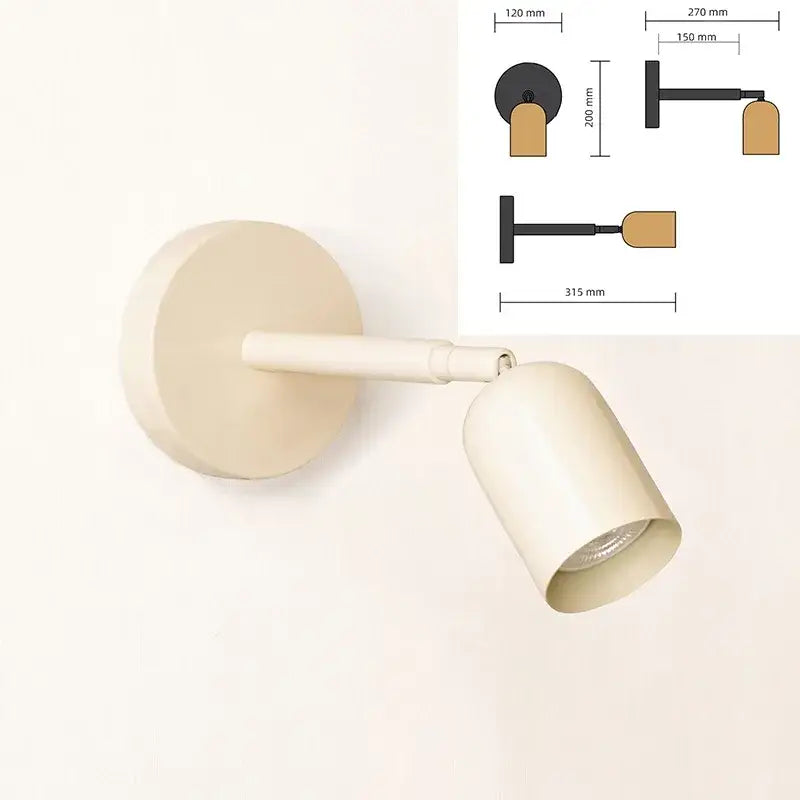 Modern matte adjustable gu10 led wall sconce for bedroom