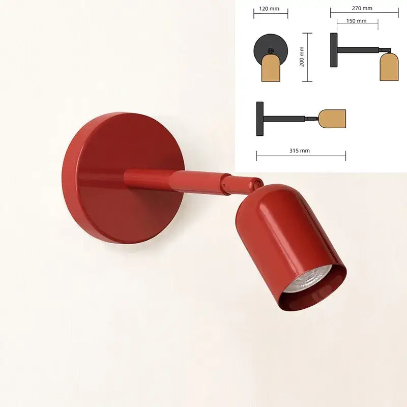 Modern matte adjustable gu10 led wall sconce for bedroom