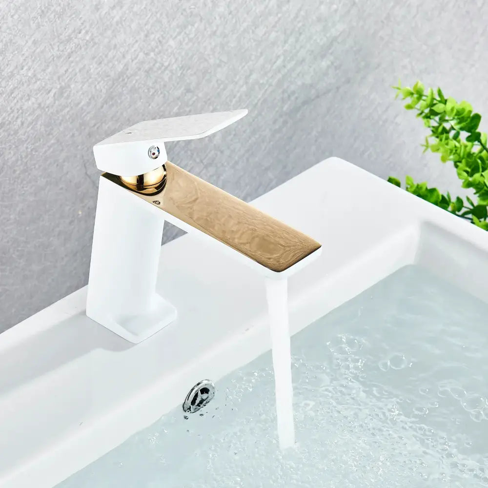 DecorBites™ Black Basin Mixer Tap Vessel Sink Faucet Hot Cold Water Luxury