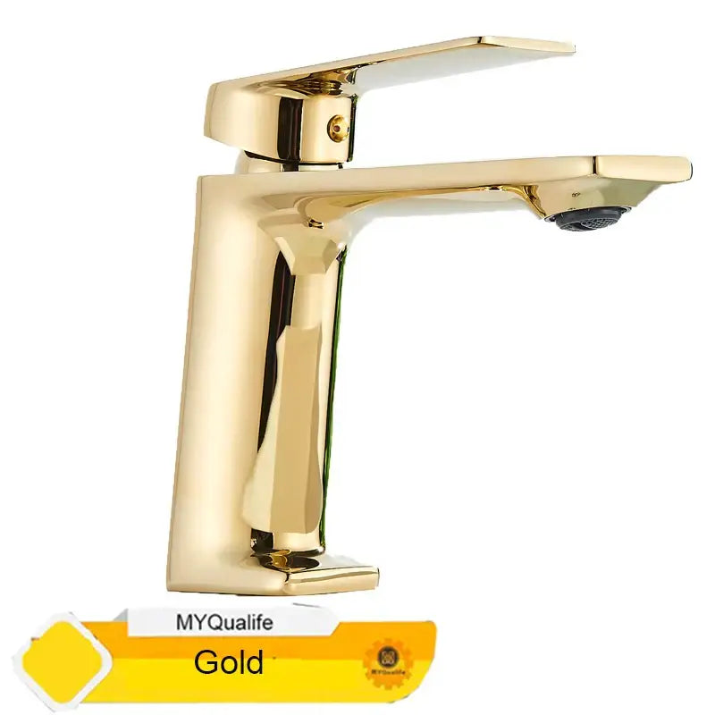 DecorBites™ Black Basin Mixer Tap Vessel Sink Faucet Hot Cold Water Luxury