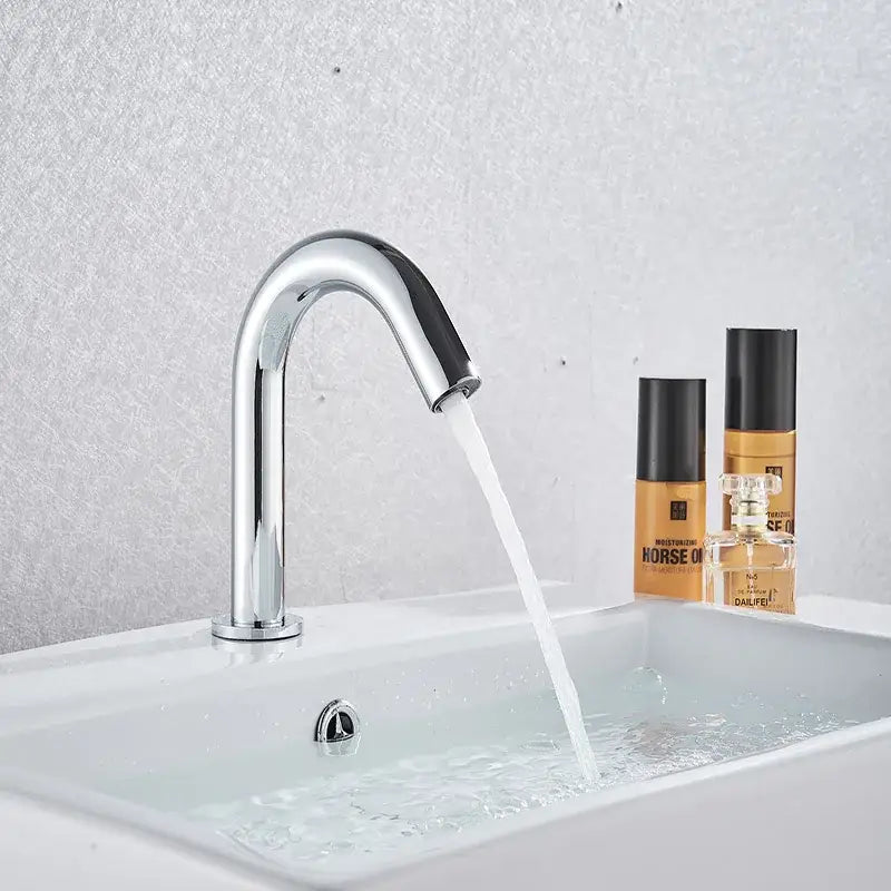Modern matte black sensor faucet bathroom automatic basin tap