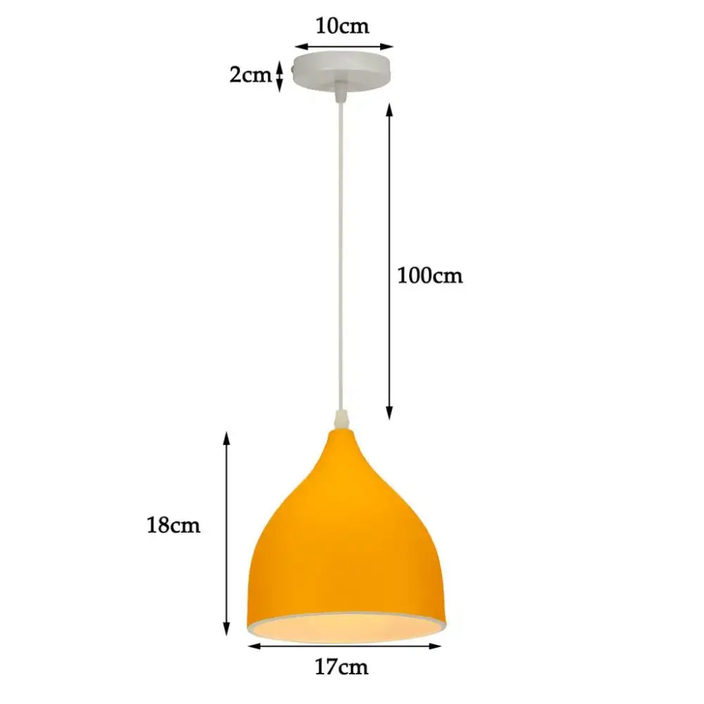 Modern matte colorful nordic pendant light for kitchen and dining room