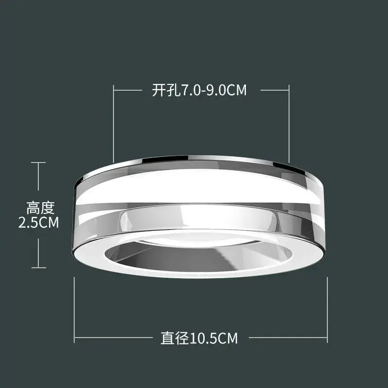 DecorBites™ Crystal LED Ceiling Spotlight for Living Room, Bedroom, Bathroom - Modern Embedded Kitchen Light Fixtures