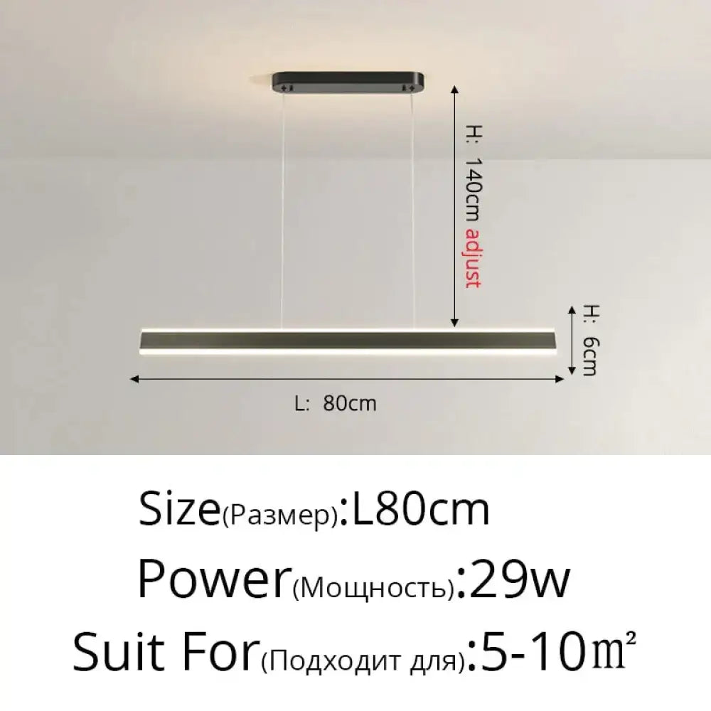 DecorBites™ Salix V - Modern Minimalist Led Dimmable Bar Pendant Light