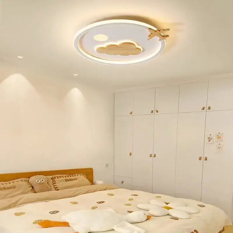 Modern nordic white decorbites cloud lamp bedroom airplane light