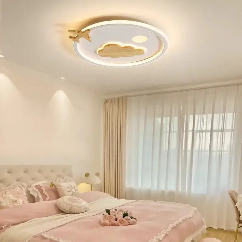 Modern nordic white decorbites cloud lamp bedroom airplane light