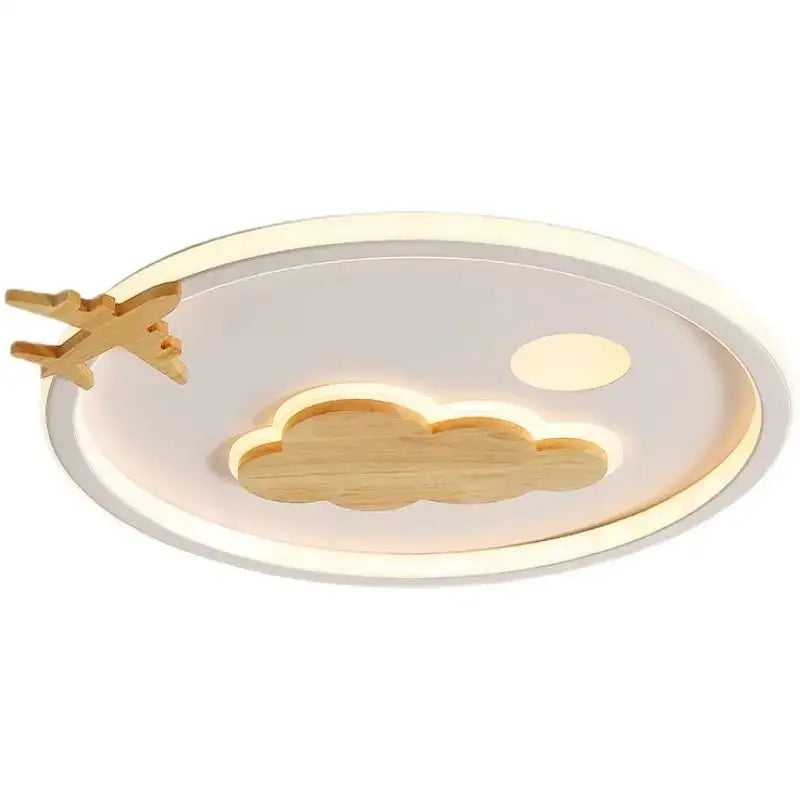 Modern nordic white decorbites cloud lamp bedroom airplane light