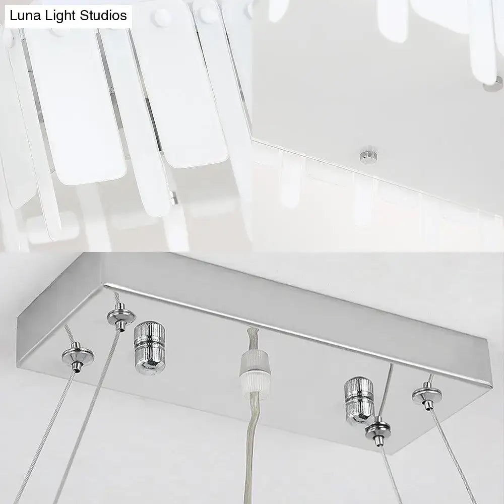 DecorBites™ Adjustable Acrylic LED Island Pendant Light with Hanging Cord