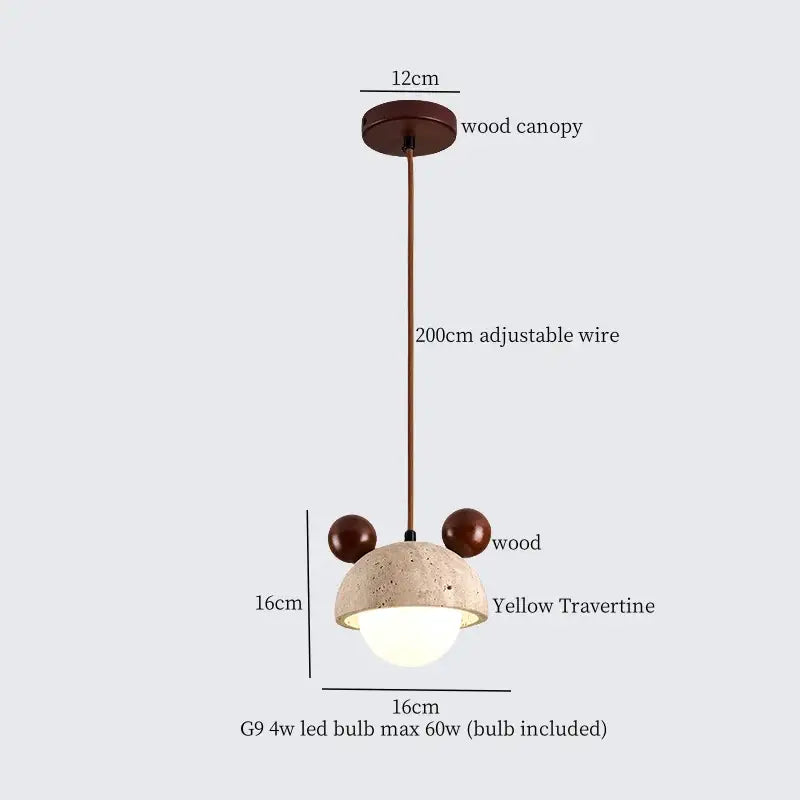 DecorBites™ Cement Cylinder LED Pendant Lamp | Modern Home Interior Lighting for Living Room & Kitchen
