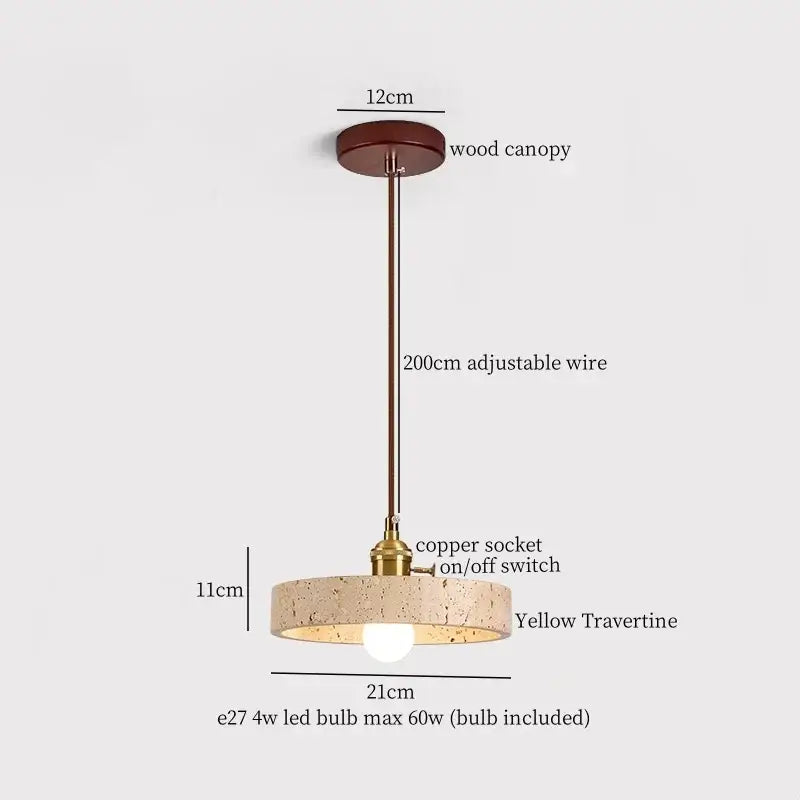 DecorBites™ Cement Cylinder LED Pendant Lamp | Modern Home Interior Lighting for Living Room & Kitchen