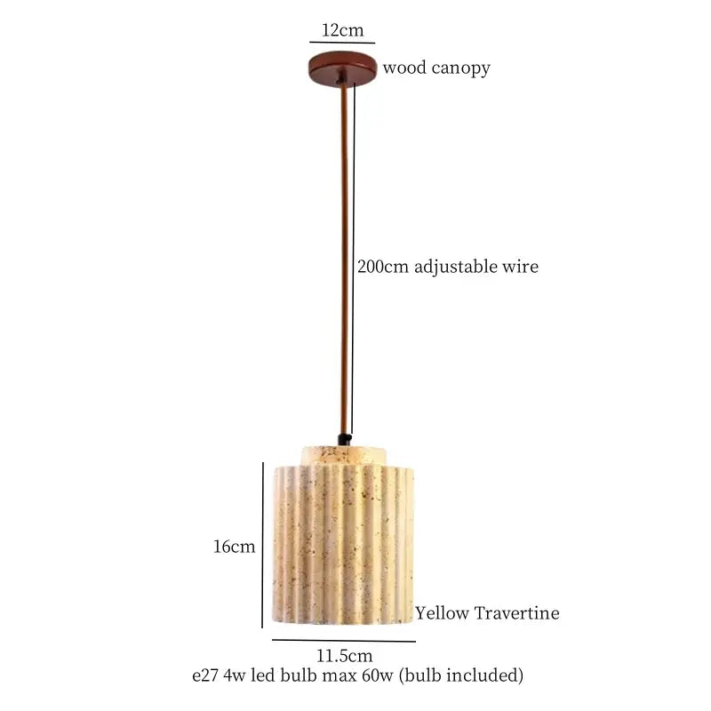 DecorBites™ Cement Cylinder LED Pendant Lamp | Modern Home Interior Lighting for Living Room & Kitchen