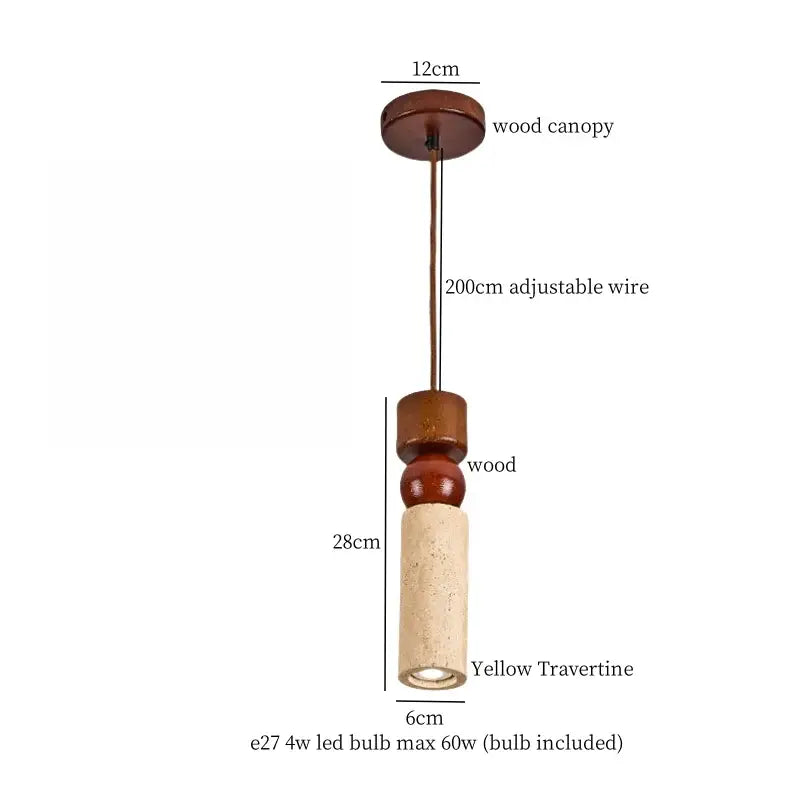 DecorBites™ Cement Cylinder LED Pendant Lamp | Modern Home Interior Lighting for Living Room & Kitchen