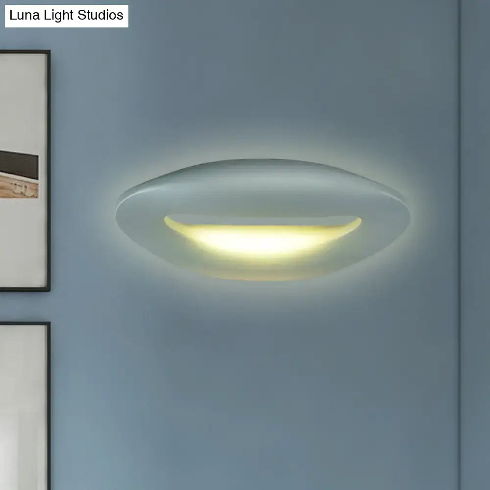 DecorBites™ Modern Smiling Face LED Wall Lamp for Corridors - Black/White