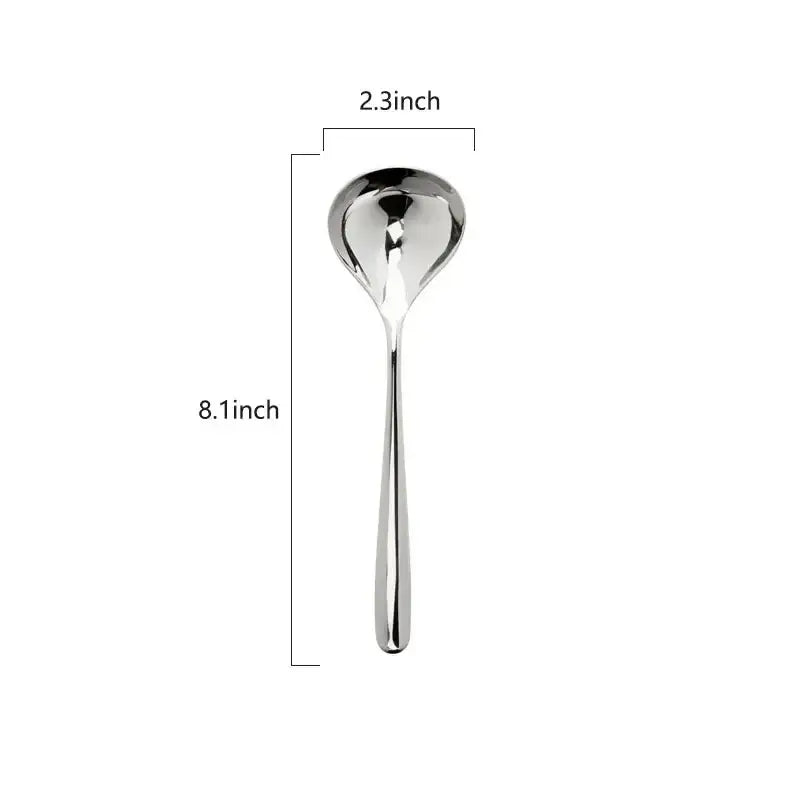 DecorBites™ 304 Stainless Steel Small Gravy Ladle - 21cm/8.1inch | Dishwasher Safe Sauce Spoon