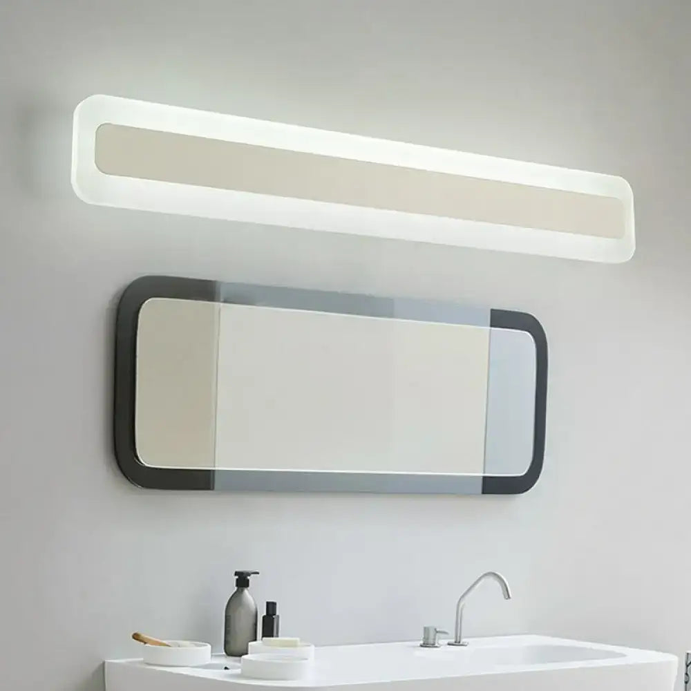 Modern white acrylic led vanity light bathroom sconce 110v-120v