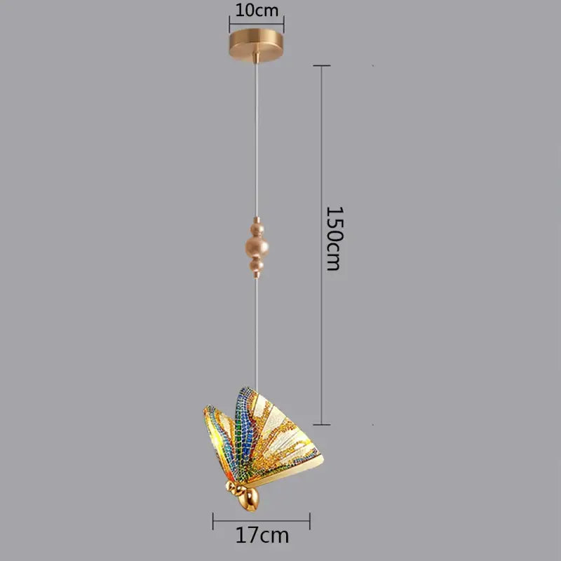 DecorBites™ Butterfly Pendant Lights: Modern LED Luxury Creative Nordic Hanging Lamp