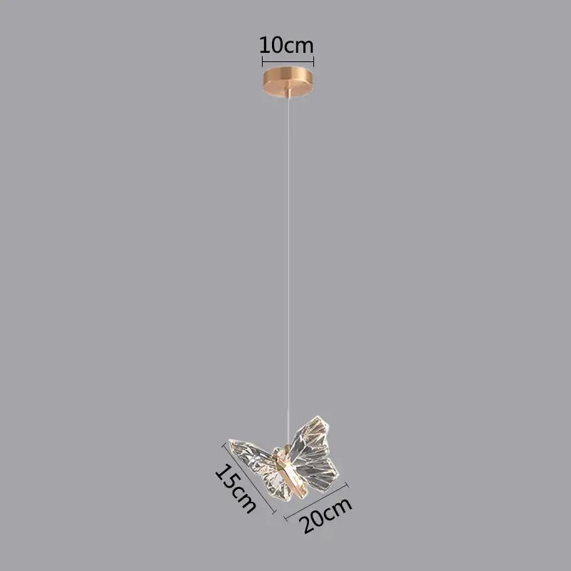 DecorBites™ Butterfly Pendant Lights: Modern LED Luxury Creative Nordic Hanging Lamp