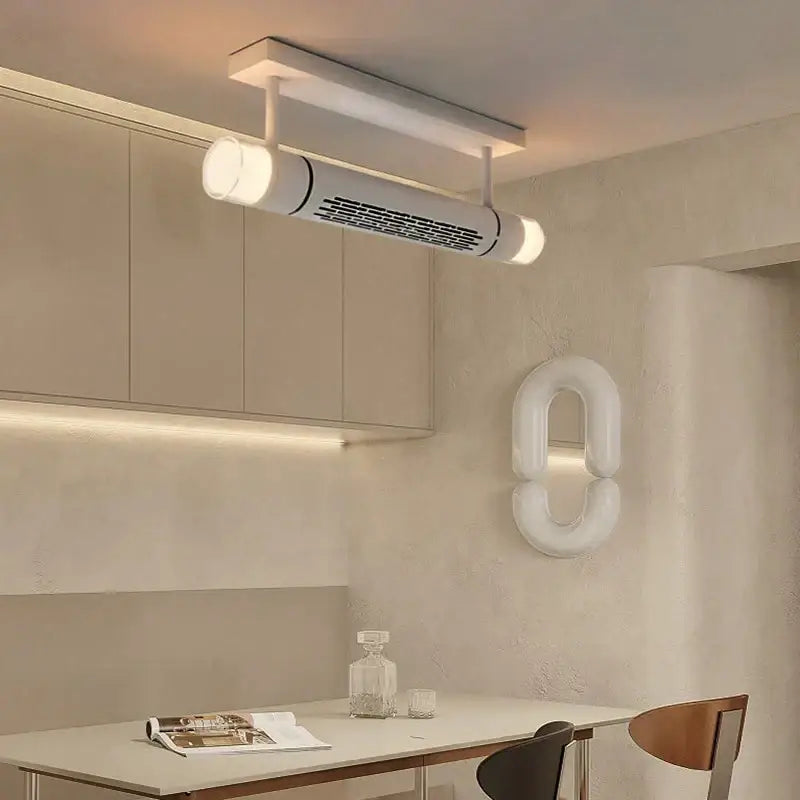 DecorBites™ Bladeless Ceiling Fan with Remote Control LED Light Fixture for Home Décor
