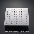 DecorBites™ 12-Inch Stainless Steel Square Rainfall Shower Head - Chrome Luxury Bathroom Fixture