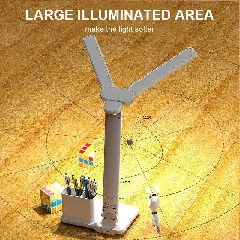 DecorBites™ LED Desk Lamp: Stepless Dimming, Multi-function Night Light, Bedroom Reading Light